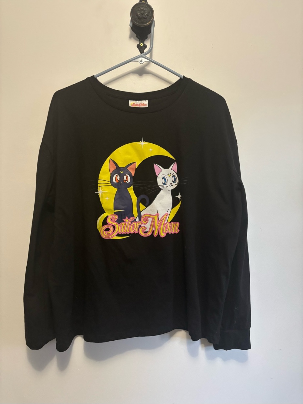 Sailor Moon Black Long Sleeve Graphic Tee